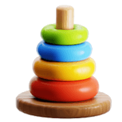 Colorful wooden stacking toy